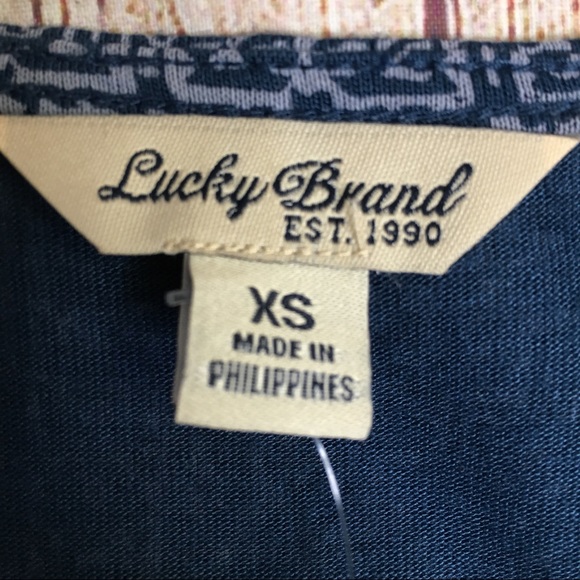 Lucky Brand Short Sleeve Tunic T-Shirt Dress Size XS - Picture 7 of 8